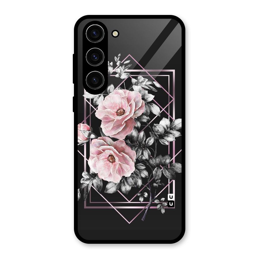 Beguilling Pink Floral Glass Back Case for Galaxy S23 Plus