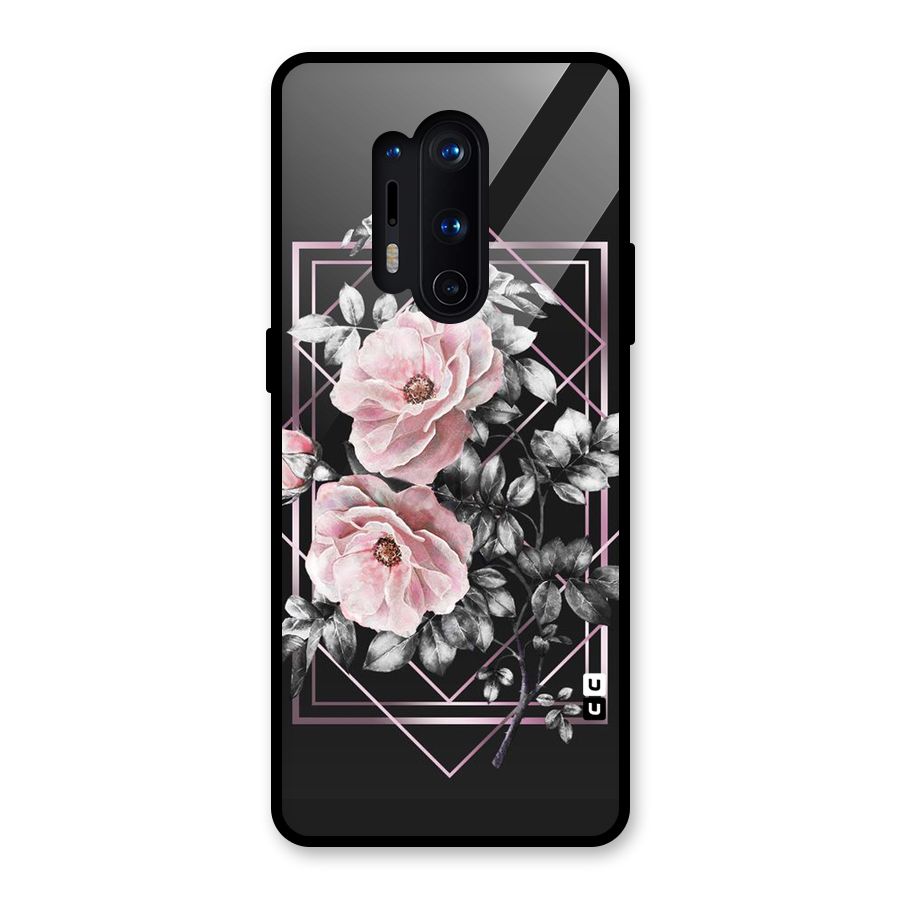 Beguilling Pink Floral Glass Back Case for OnePlus 8 Pro