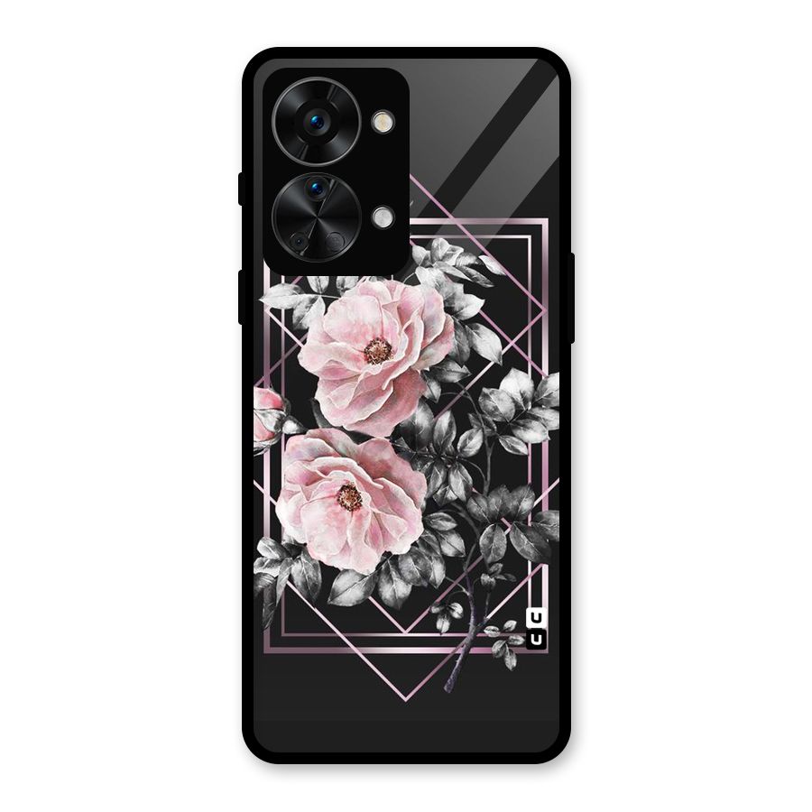Beguilling Pink Floral Glass Back Case for OnePlus Nord 2T
