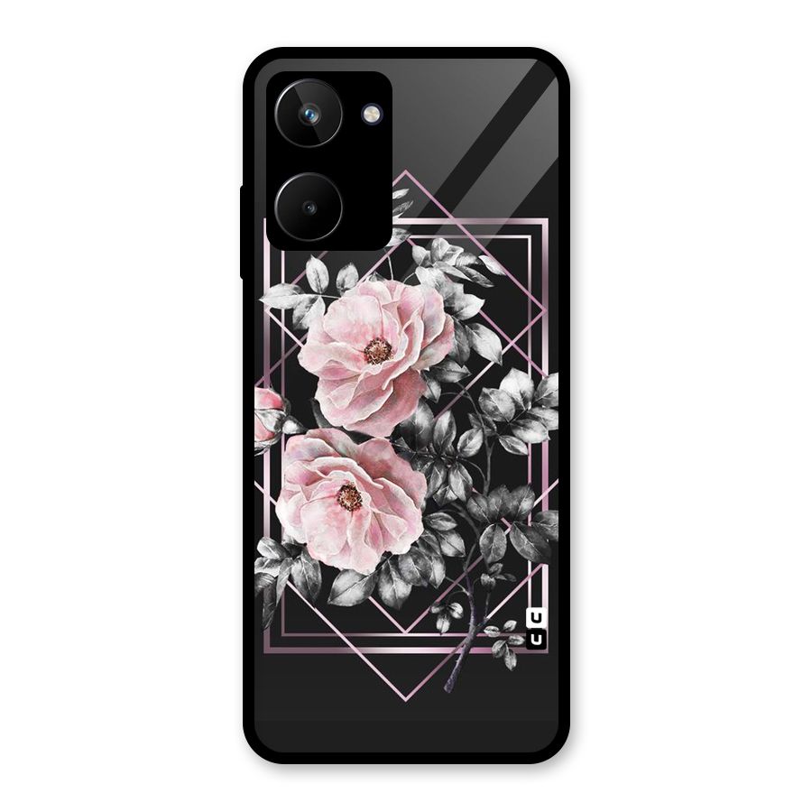 Beguilling Pink Floral Glass Back Case for Realme 10