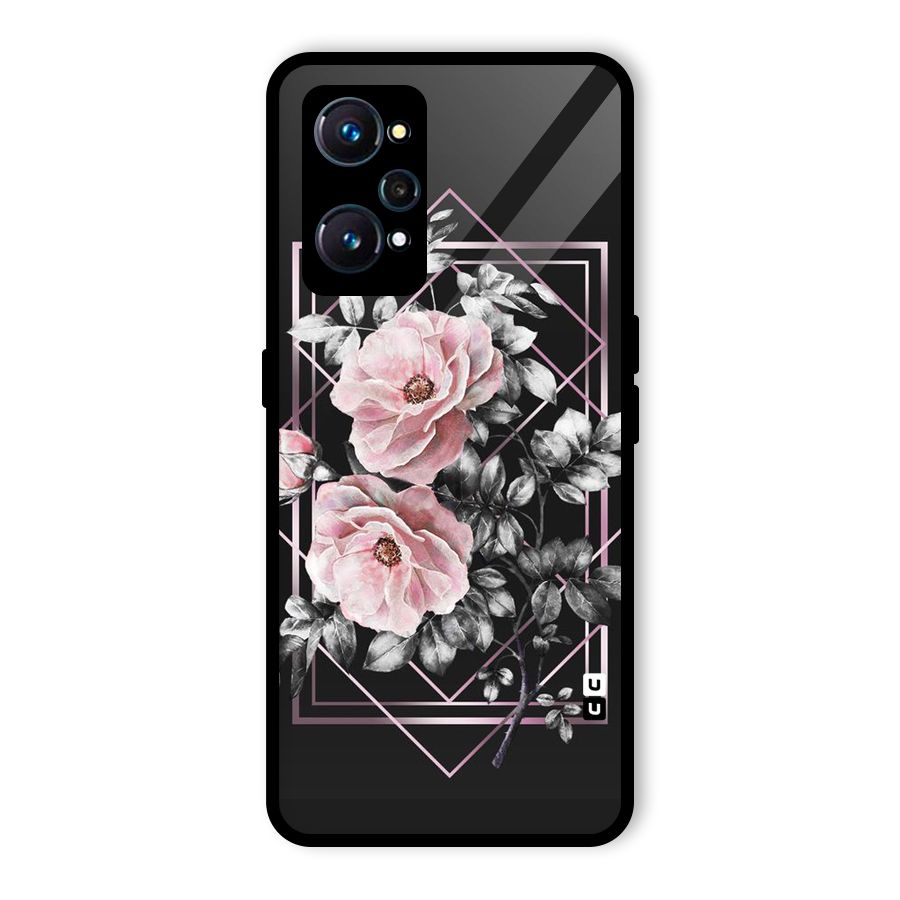 Beguilling Pink Floral Glass Back Case for Realme GT 2
