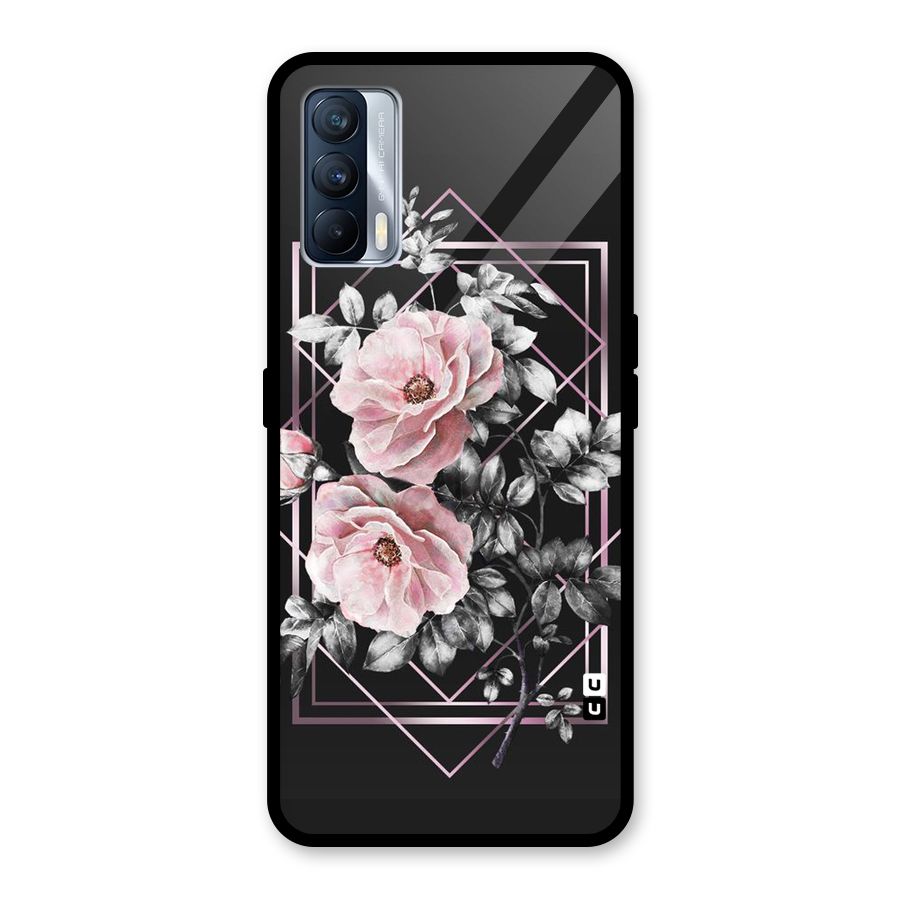 Beguilling Pink Floral Glass Back Case for Realme X7