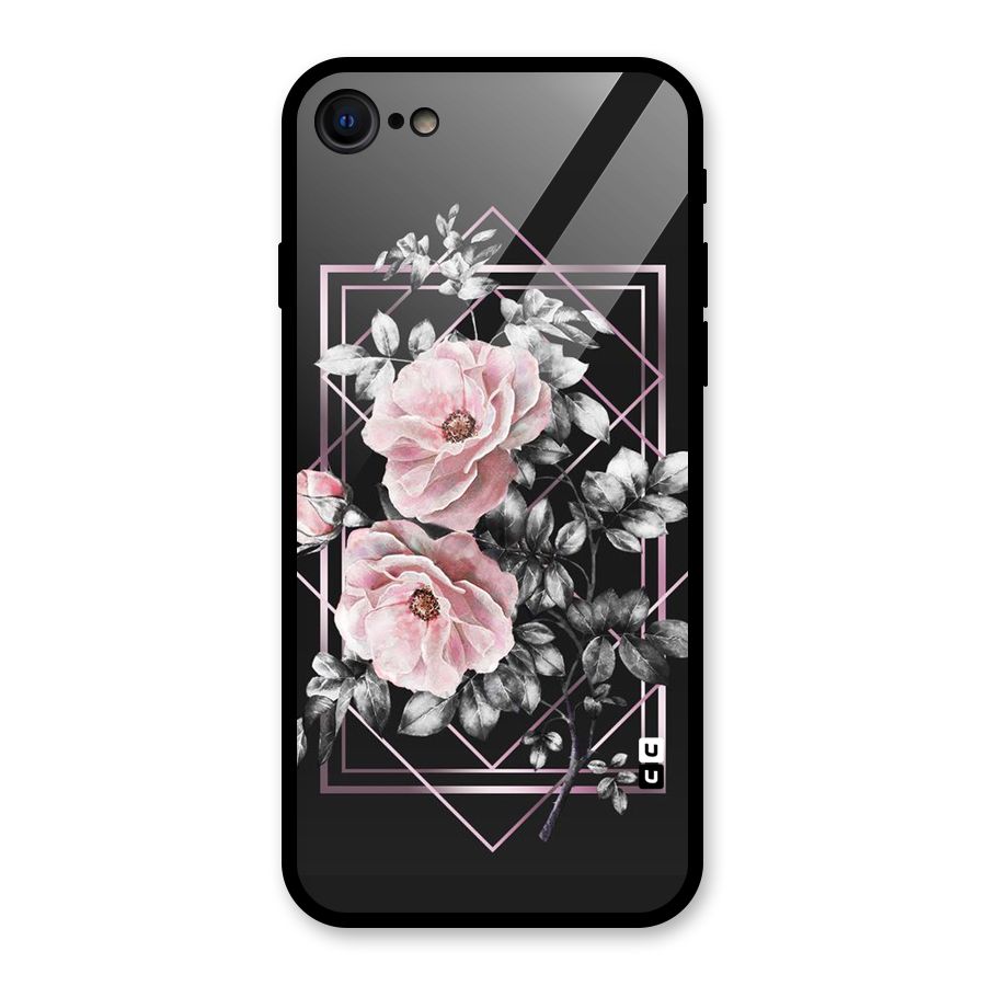 Beguilling Pink Floral Glass Back Case for iPhone SE 2022