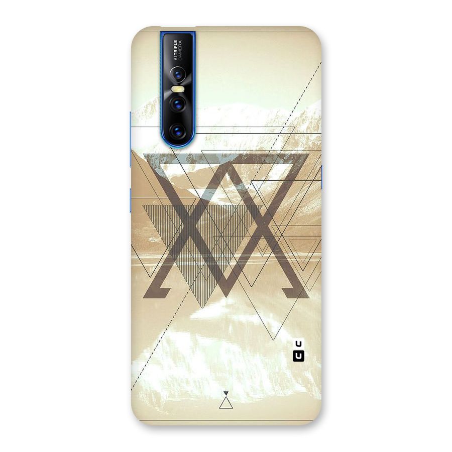Beige View Back Case for Vivo V15 Pro