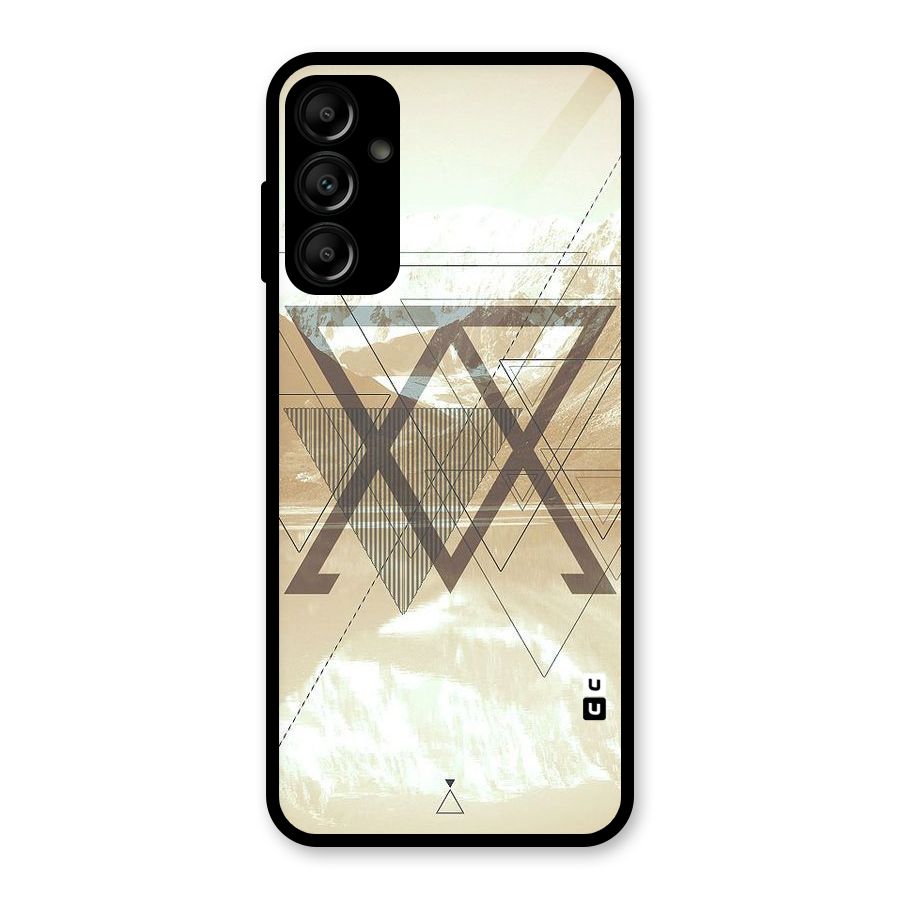 Beige View Glass Back Case for Galaxy A14 5G