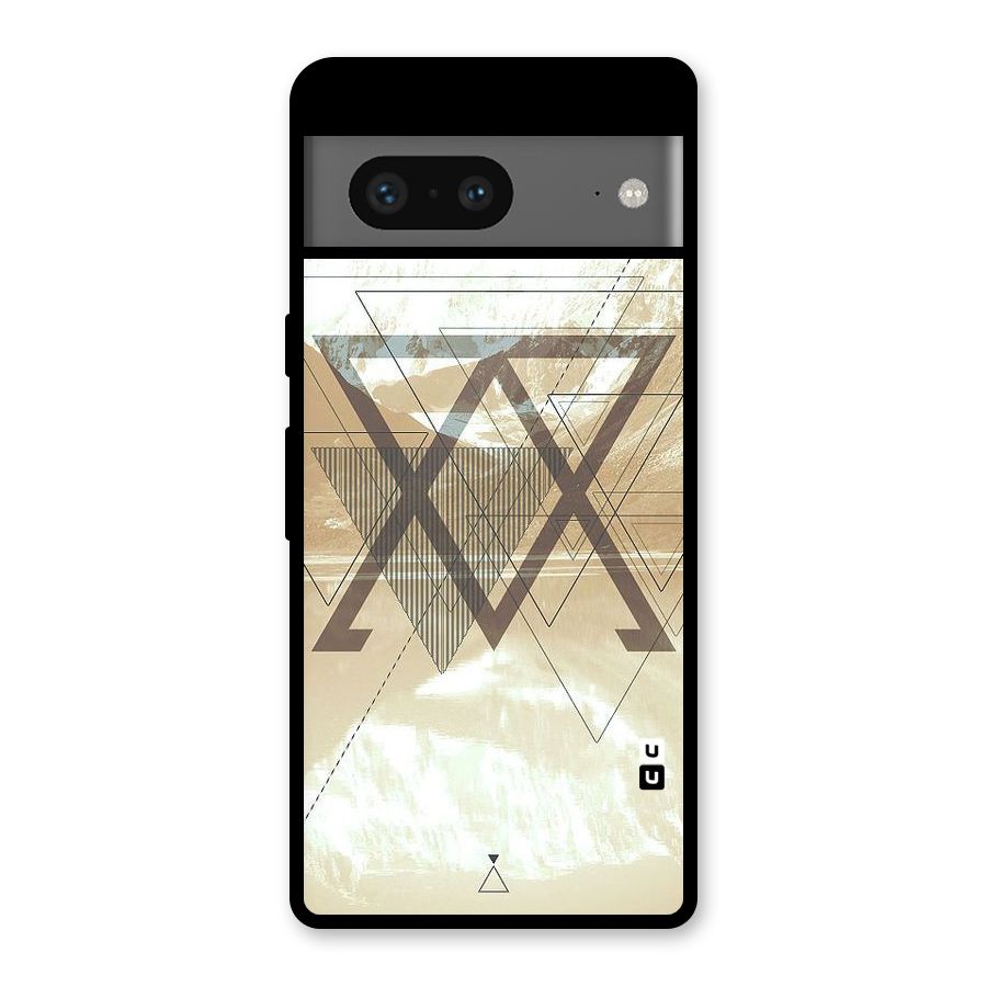 Beige View Glass Back Case for Google Pixel 7