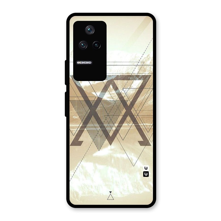 Beige View Glass Back Case for Poco F4 5G