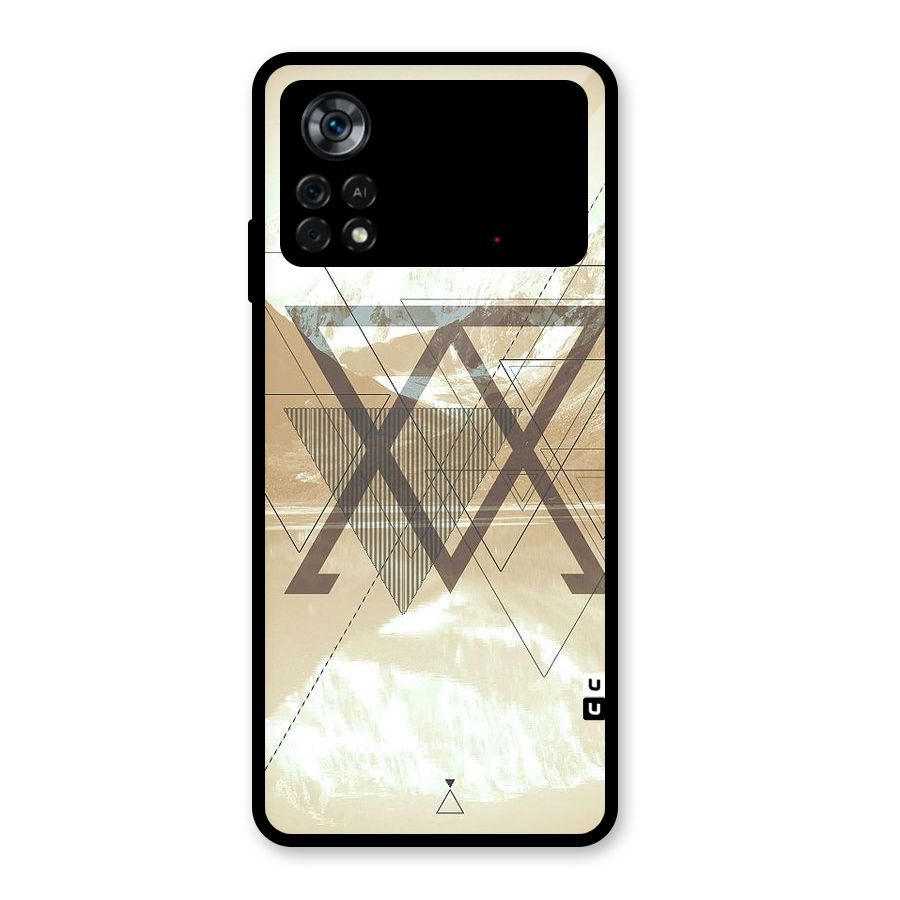 Beige View Glass Back Case for Poco X4 Pro 5G