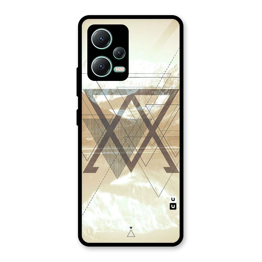 Beige View Glass Back Case for Redmi Note 12 5G