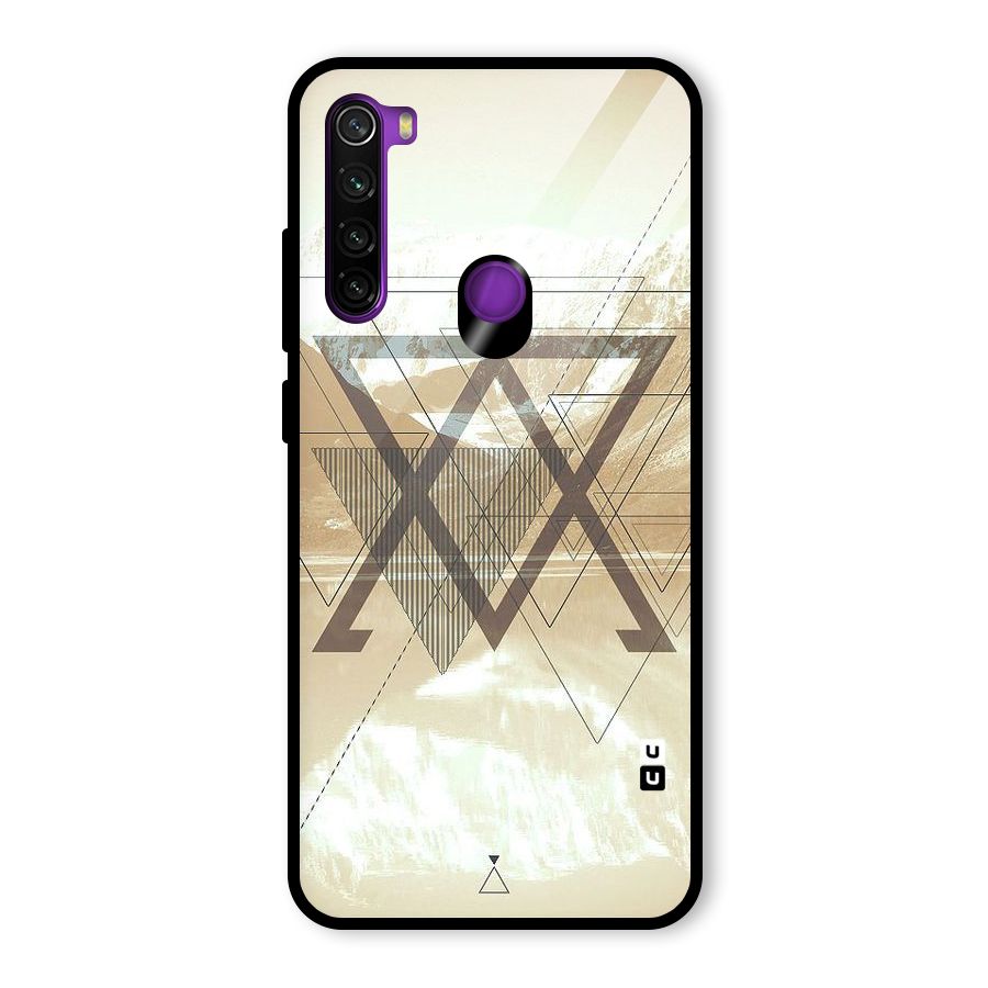 Beige View Glass Back Case for Redmi Note 8