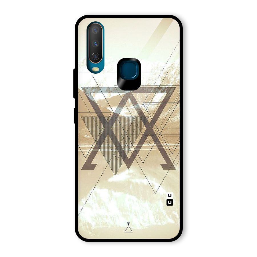 Beige View Glass Back Case for Vivo U10