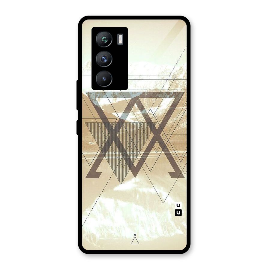 Beige View Glass Back Case for Vivo iQOO 9 SE