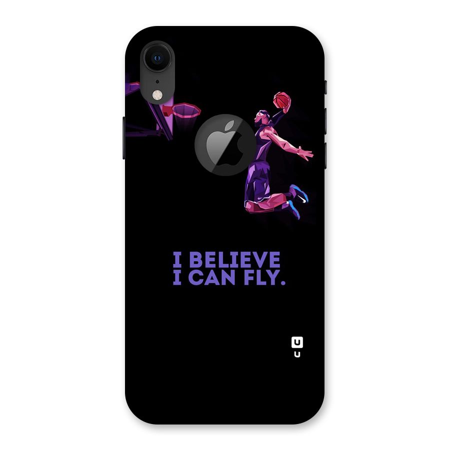 Believe And Fly Back Case for iPhone XR Logo Cut