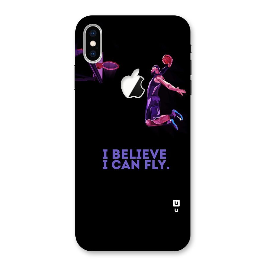 Believe And Fly Back Case for iPhone XS Max Apple Cut