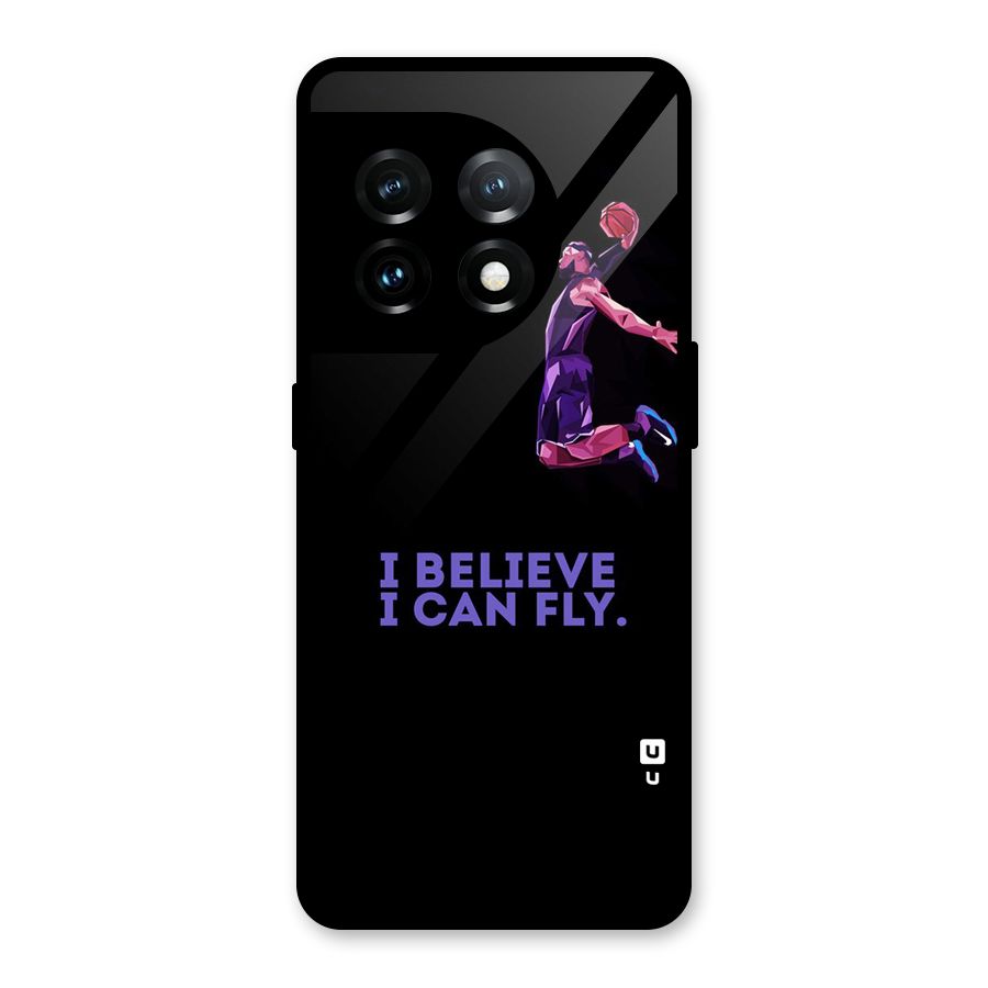 Believe And Fly Glass Back Case for OnePlus 11