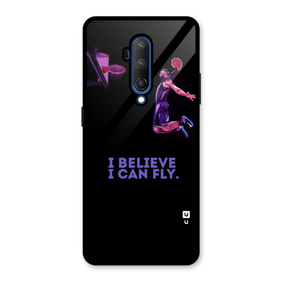Believe And Fly Glass Back Case for OnePlus 7T Pro