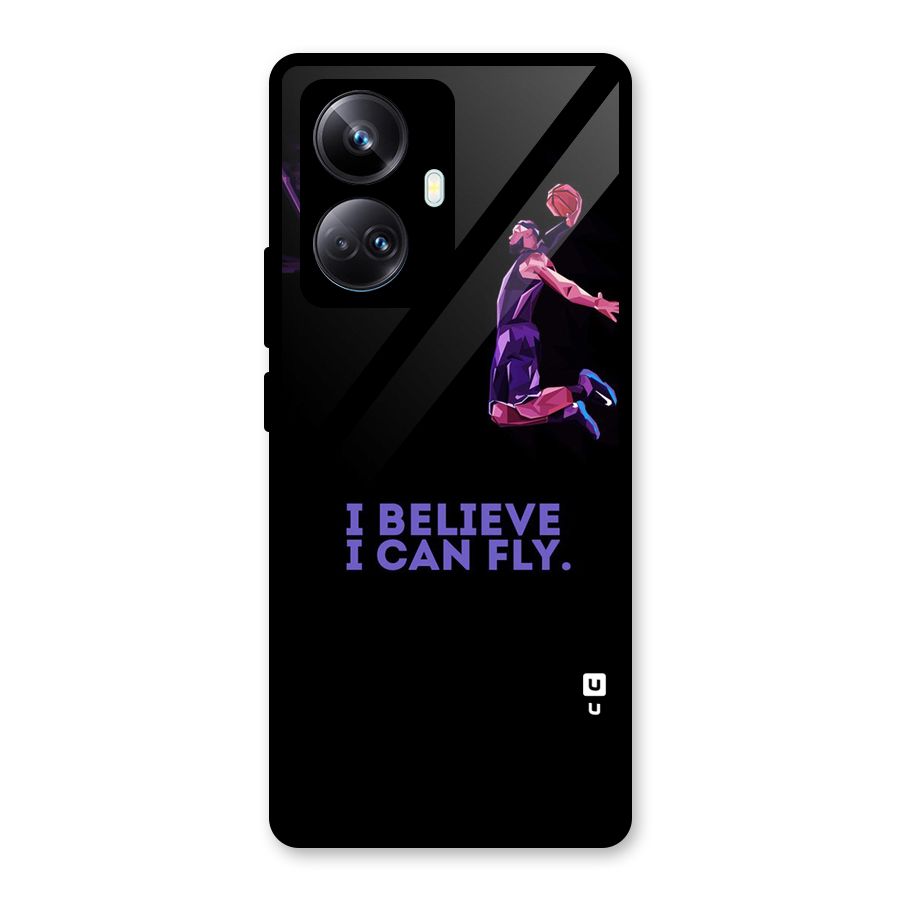 Believe And Fly Glass Back Case for Realme 10 Pro Plus