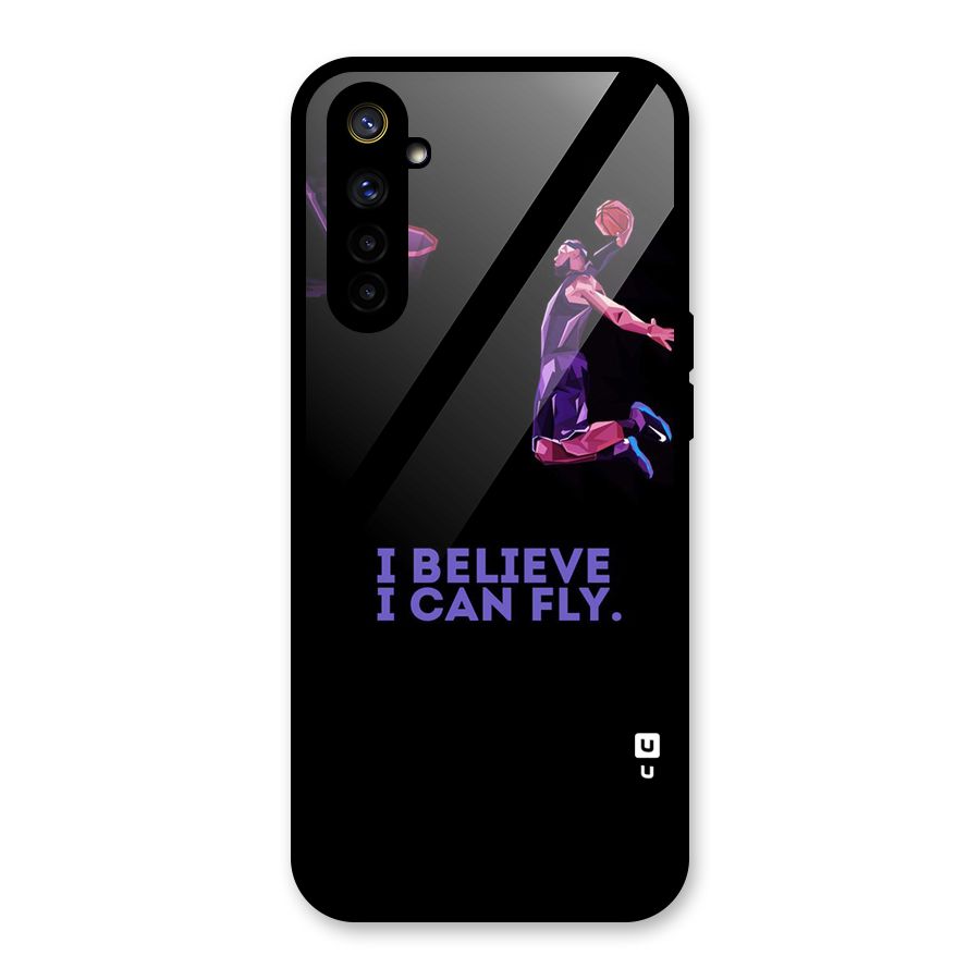 Believe And Fly Glass Back Case for Realme 6