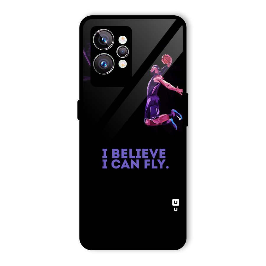 Believe And Fly Glass Back Case for Realme GT2 Pro