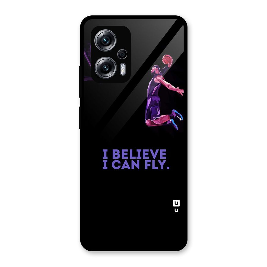 Believe And Fly Glass Back Case for Redmi K50i
