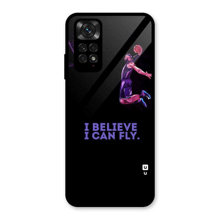 Believe And Fly Glass Back Case for Redmi Note 11