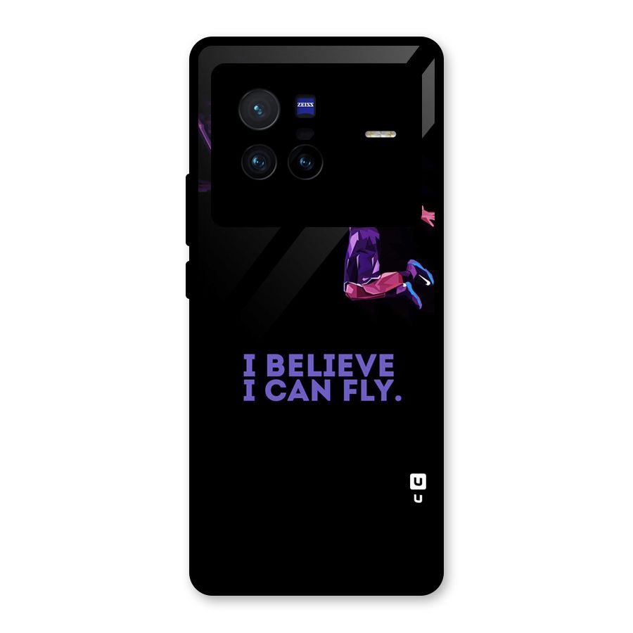 Believe And Fly Glass Back Case for Vivo X80