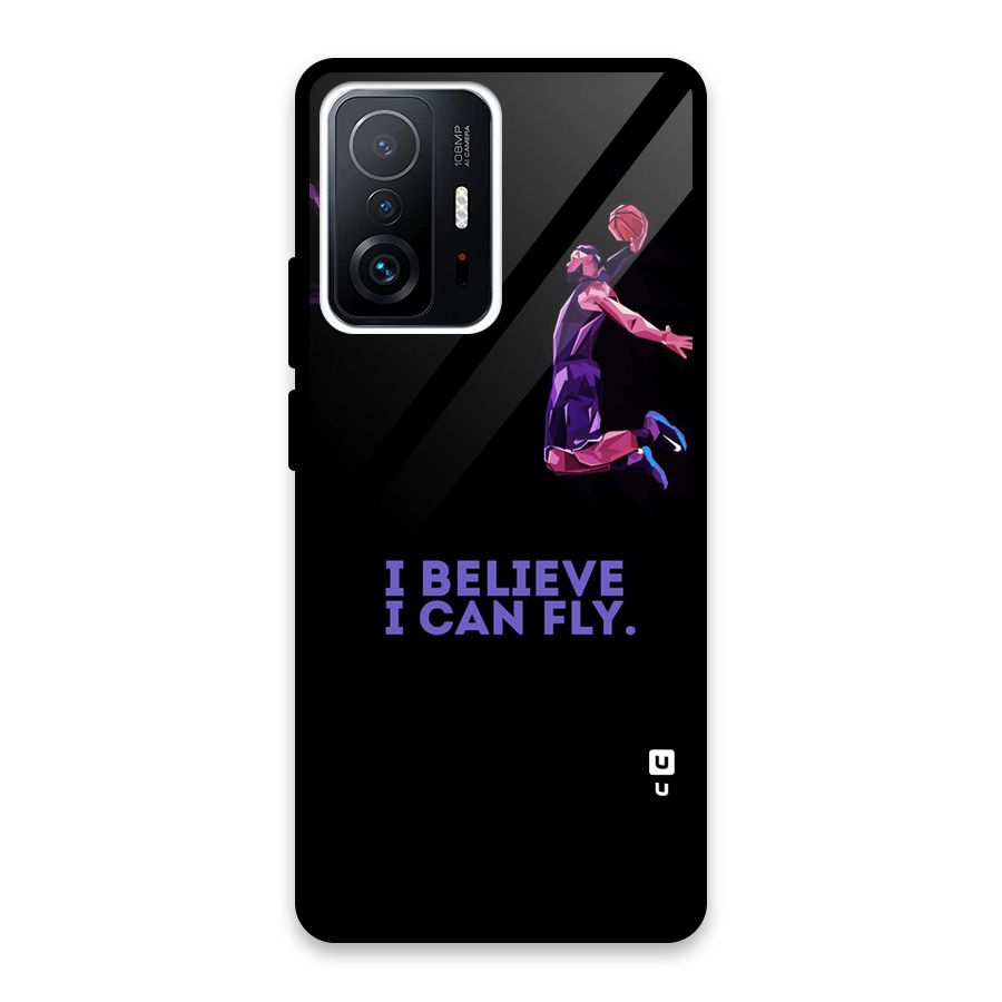 Believe And Fly Glass Back Case for Xiaomi 11T Pro