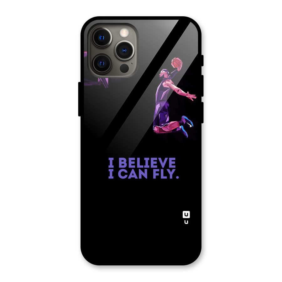 Believe And Fly Glass Back Case for iPhone 12 Pro Max