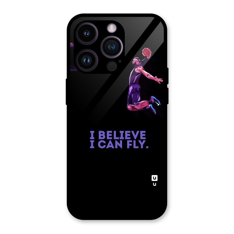 Believe And Fly Glass Back Case for iPhone 14 Pro