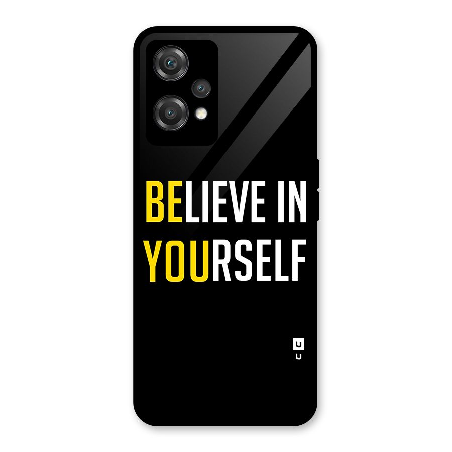 Believe In Yourself Black Glass Back Case for OnePlus Nord CE 2 Lite 5G