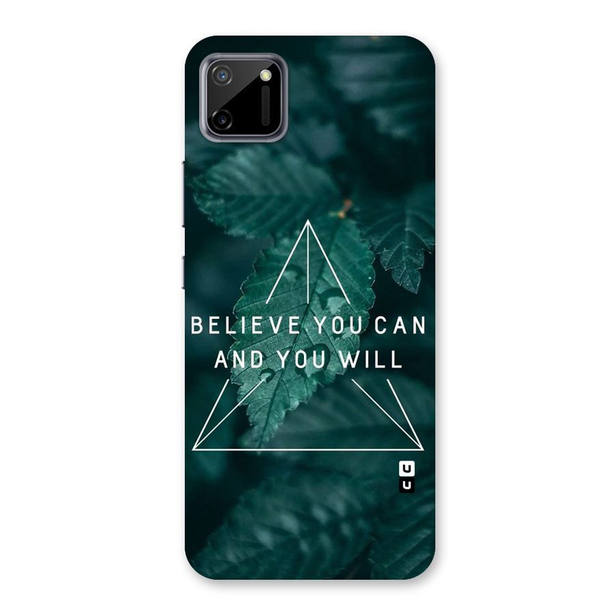 Believe You Can Motivation Back Case for Realme C11