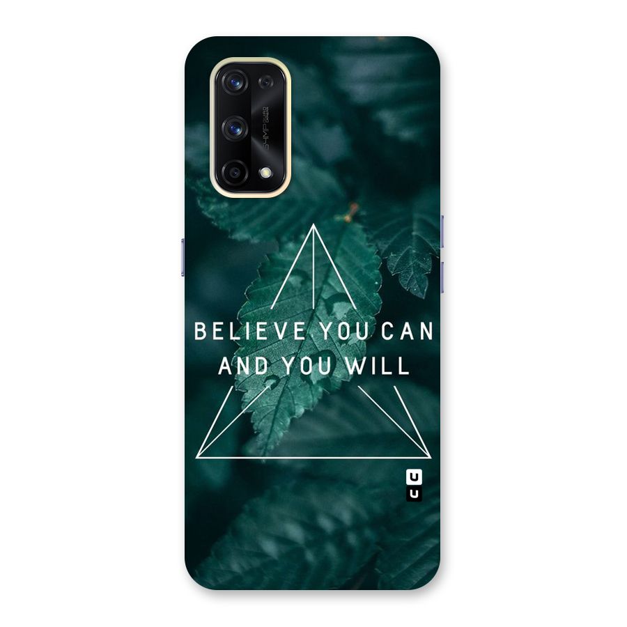 Believe You Can Motivation Glass Back Case for Realme X7 Pro