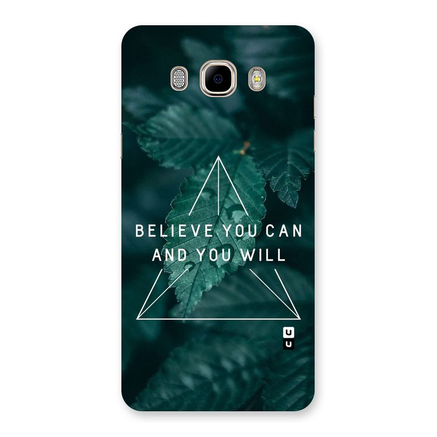 Believe You Can Motivation Back Case for Samsung Galaxy J7 2016