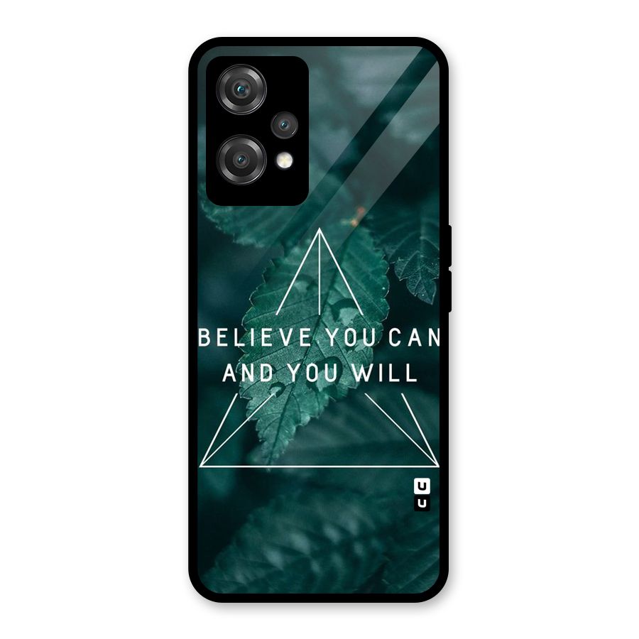 Believe You Can Motivation Glass Back Case for OnePlus Nord CE 2 Lite 5G