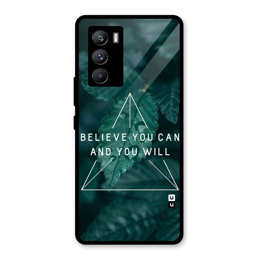 Believe You Can Motivation Glass Back Case for Vivo iQOO 9 SE