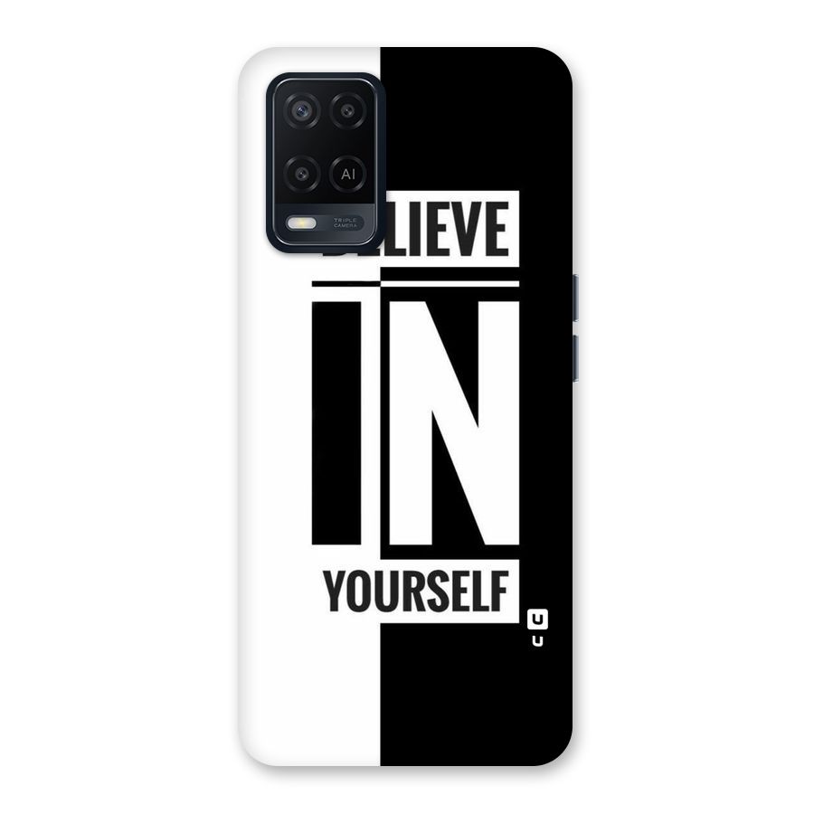 Believe Yourself Black Back Case for Oppo A54