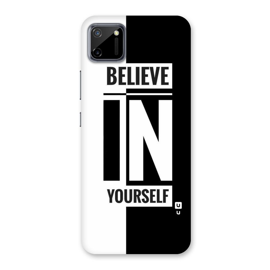Believe Yourself Black Back Case for Realme C11