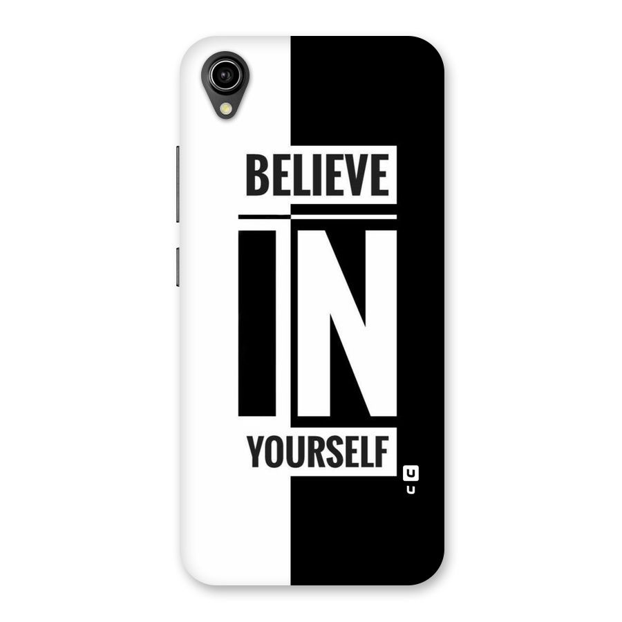 Believe Yourself Black Back Case for Vivo Y90