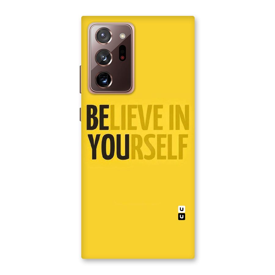 Believe Yourself Yellow Back Case for Galaxy Note 20 Ultra