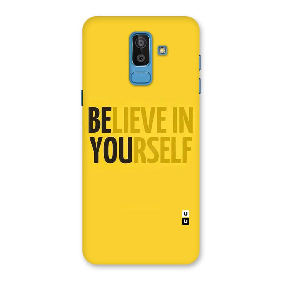 Believe Yourself Yellow Back Case for Galaxy On8 (2018)