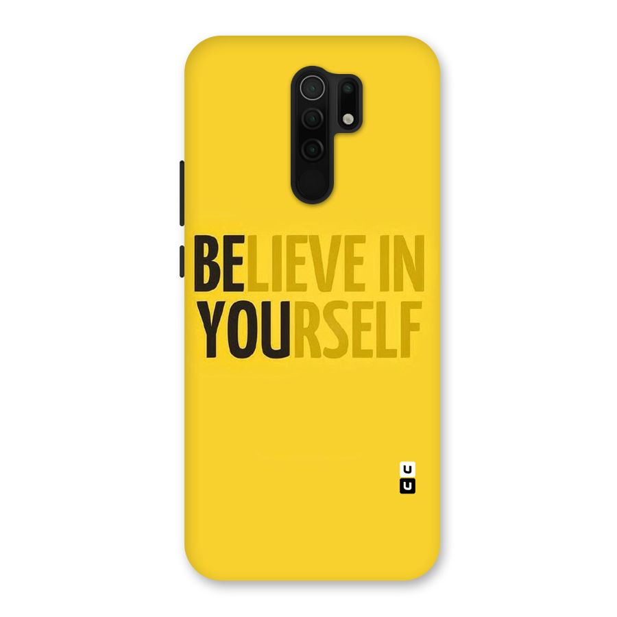 Believe Yourself Yellow Back Case for Poco M2