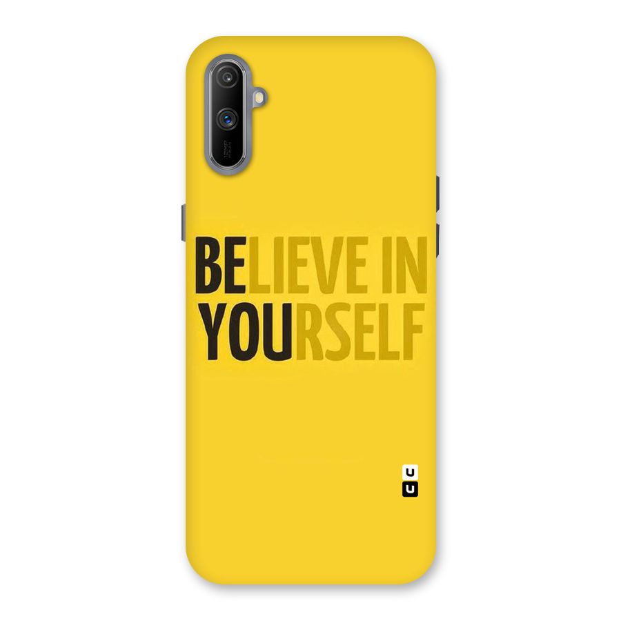 Believe Yourself Yellow Back Case for Realme C3