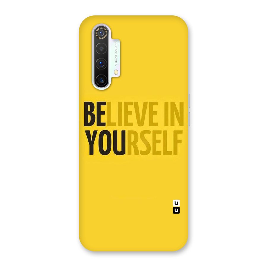 Believe Yourself Yellow Back Case for Realme X3