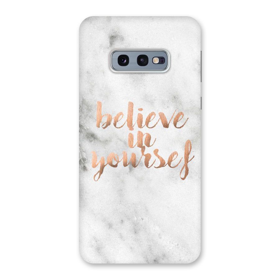 Believe in Yourself Back Case for Galaxy S10e