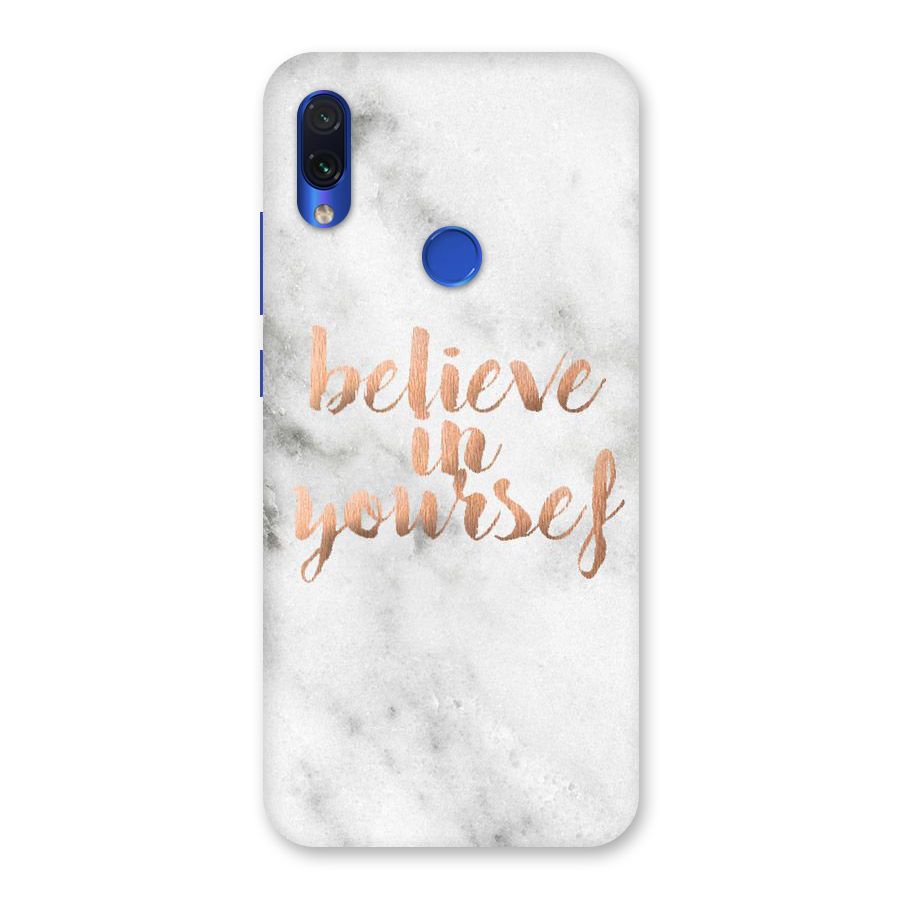 Believe in Yourself Back Case for Redmi Note 7