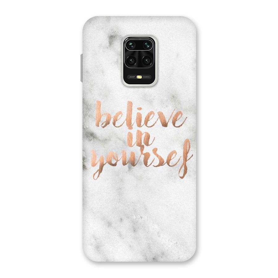 Believe in Yourself Back Case for Redmi Note 9 Pro