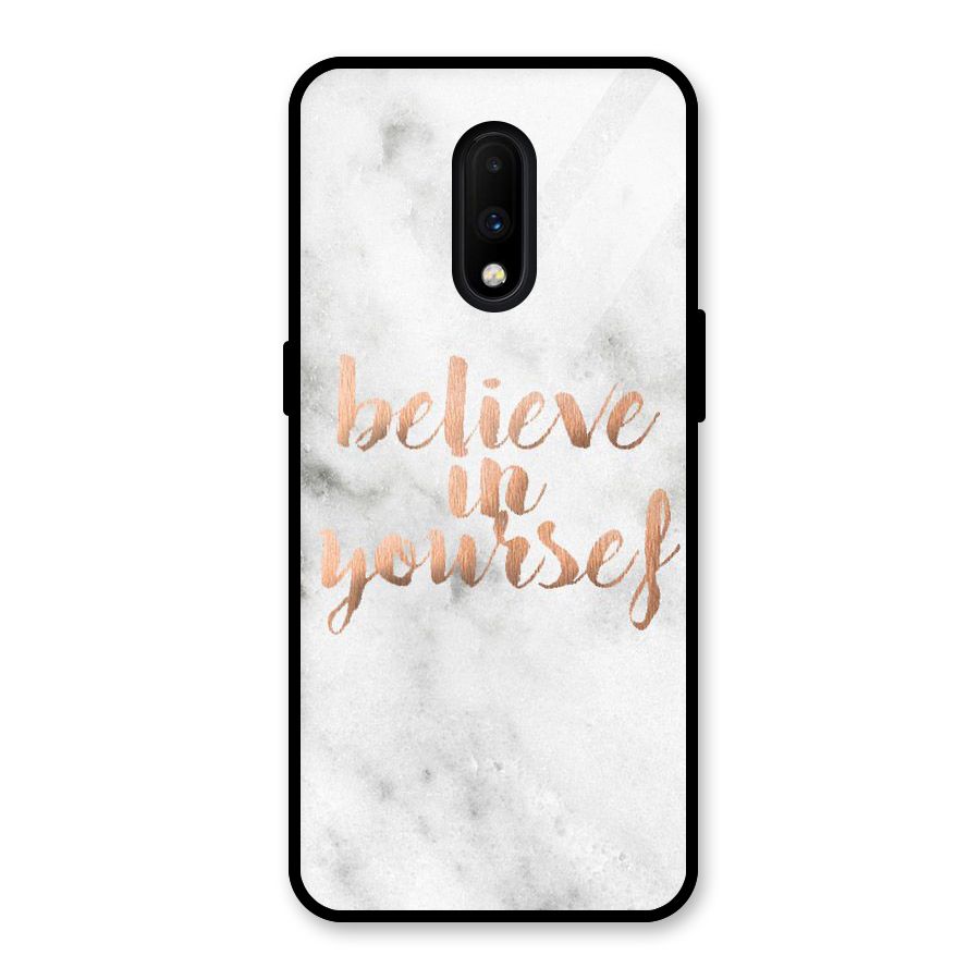 Believe in Yourself Glass Back Case for OnePlus 7