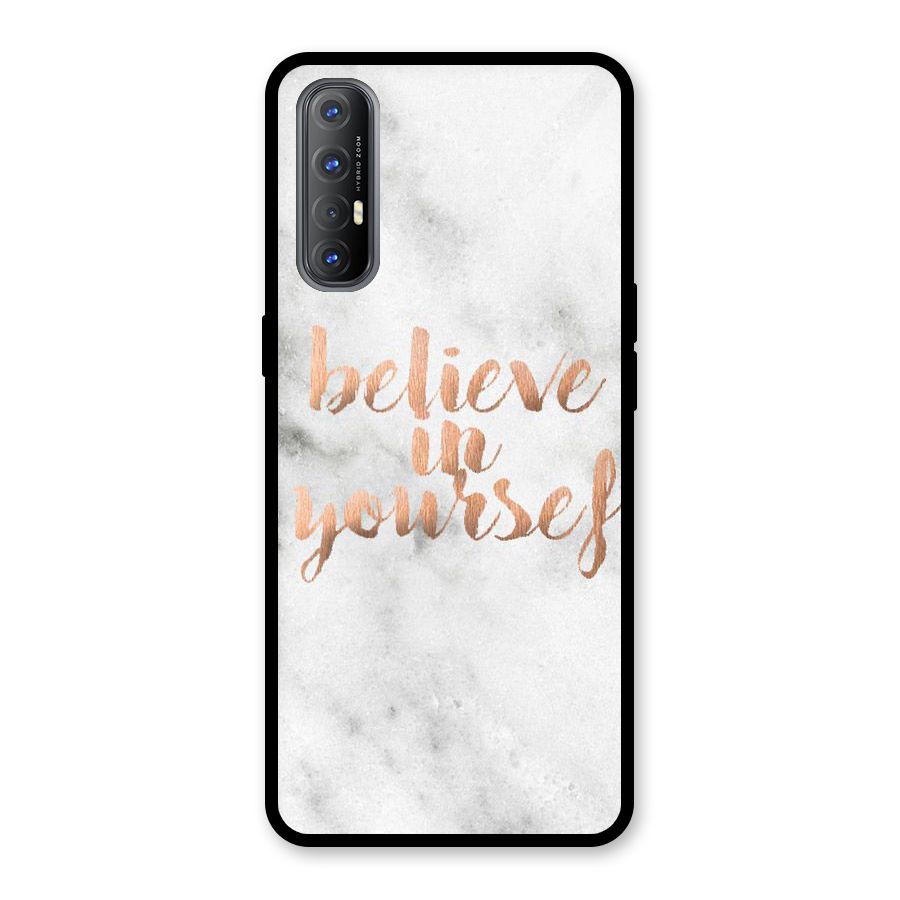 Believe in Yourself Glass Back Case for Oppo Reno3 Pro
