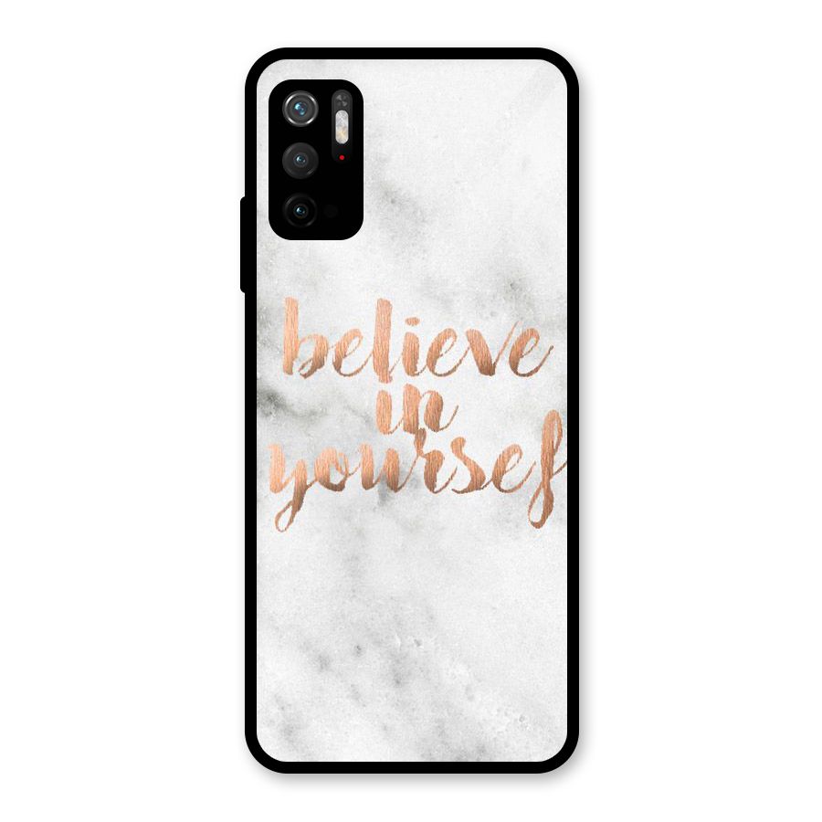 Believe in Yourself Glass Back Case for Poco M3 Pro 5G