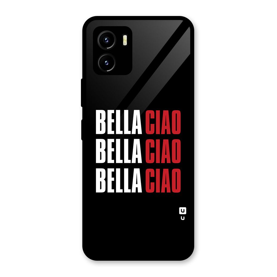 Bella Ciao Bella Ciao Bella Ciao Glass Back Case for Vivo Y15s